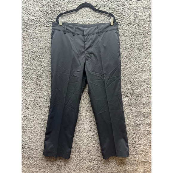 Iliac‎ Golf Mid Rise Straight Leg Performance Golf Pants Black Mens Size 36 x 30